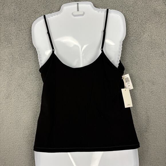 Aritzia Wilfred Cami Tank Top sz Large Black Adjustable Straps office career - Picture 3 of 12